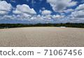 White clouds floating in a clear sky 71067456