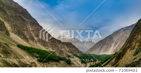Panorama of Karimabad and Hunza valley, Gilgit-Baltistan Pakistan Panorama of Karimabad and Hunza valley, Gilgit-Baltistan Pakistan 71069481