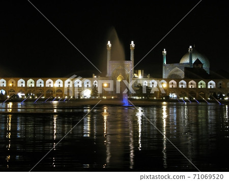 Ayatollah Khomeini square at night lighting, Isfahan Ayatollah Khomeini square at night lighting, Isfahan 71069520