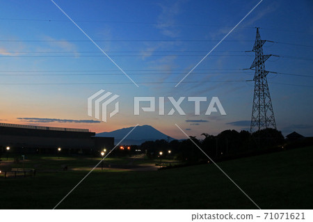View of Mt. Iwate from Morioka Central Park View of Mt. Iwate from Morioka Central Park 71071621
