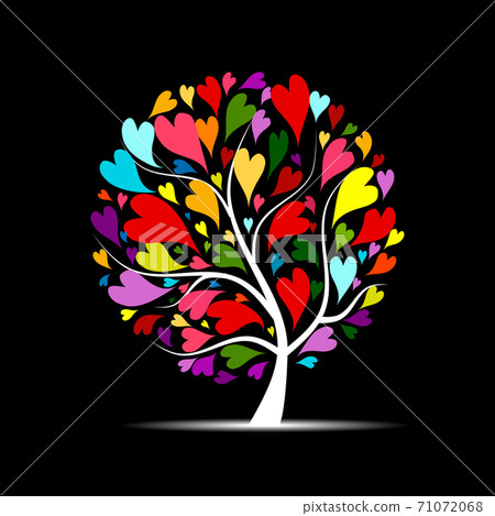 Love tree for your design - Stock Illustration [71072068] - PIXTA