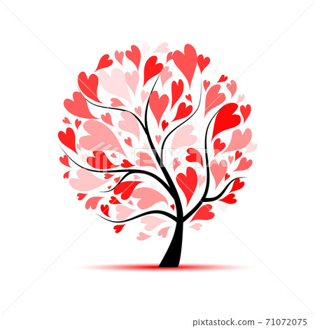 Love tree for your design - Stock Illustration [71072075] - PIXTA
