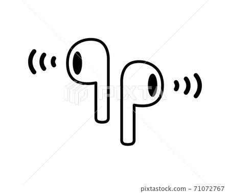 Wireless earphone icon set / Bluetooth / Bluetooth / Illustration / Music / Communication Wireless earphone icon set / Bluetooth / Bluetooth / Illustration / Music / Communication 71072767