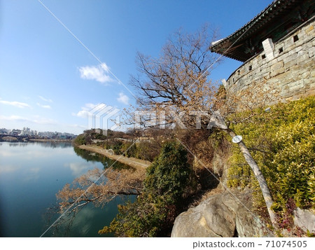 Nam River scenery under Chokseoru, Jinjuseong Fortress Nam River scenery under Chokseoru, Jinjuseong Fortress 71074505