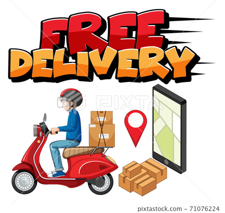 Delivery boy logo Royalty Free Vector Image - VectorStock