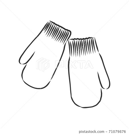 Baby socks sketch icon., Stock vector