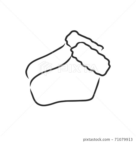 socks. Sketch style. Editable Vector Illustration isolated on white background. socks, vector sketch illustration 71079913