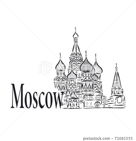 Moscow, sketch collection, St. Vasil cathedral on Moscow, sketch collection, St. Vasil cathedral on 71081555