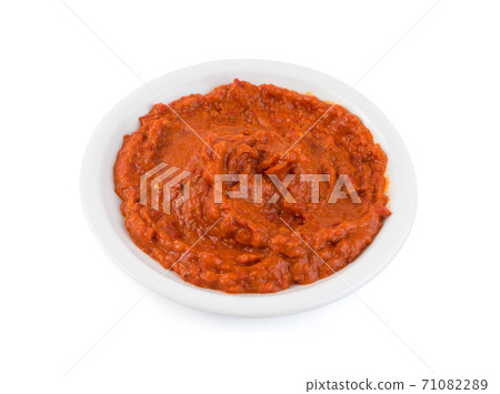 Ajvar or Pindjur Orange Vegetable Spread made from Bell Peppers Ajvar or Pindjur Orange Vegetable Spread made from Bell Peppers 71082289