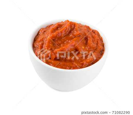 Ajvar or Pindjur Orange Vegetable Spread made from Bell Peppers 71082290