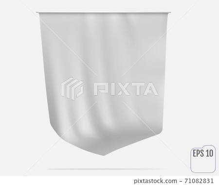 Realistic White Flag Or Pennant Mockup 71082831