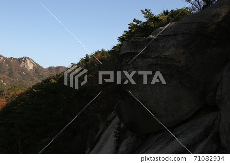 Bukhansan National Park. Autumn foliage. Bukhansan National Park. Autumn foliage. 71082934