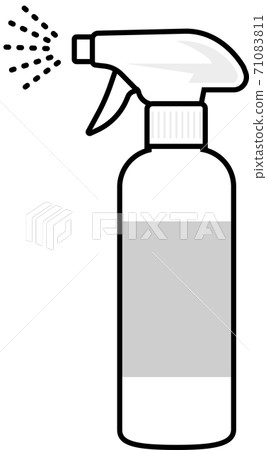 Sprayed mist and white spray bottle Sprayed mist and white spray bottle 71083811