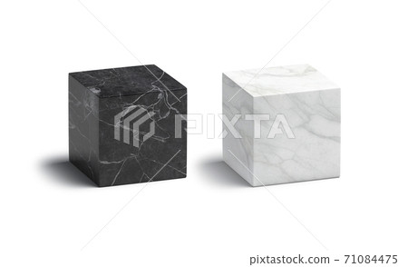Download Blank Marble Black And White Cube Mockup Set Stock Illustration 71084475 Pixta