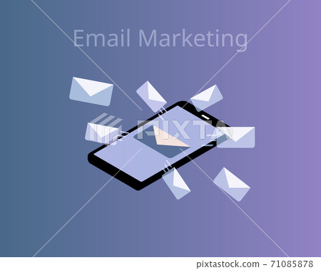 Email Marketing to target group vector Email Marketing to target group vector 71085878