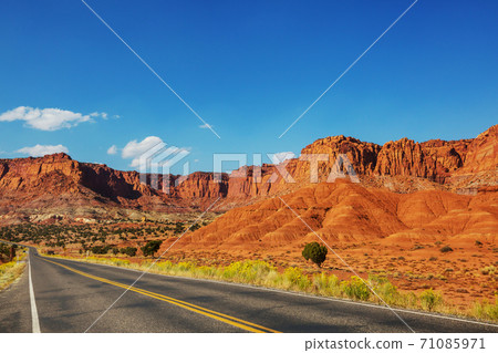 Road in prairie Road in prairie 71085971