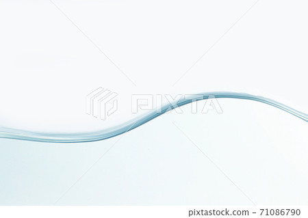 Close up water splash with air bubbles. Fresh and clean surface aqua flowing in wave and clean water on white background isolated. Advertising image with free space for your work Close up water splash with air bubbles. Fresh and clean surface aqua flowing in wave and clean water on white background isolated. Advertising image with free space for your work 71086790
