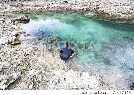 Boy playing with Ino Boy playing with Ino 71087349