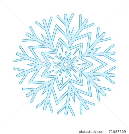 winter Snowflake isolated on white background.... - Stock Illustration ...
