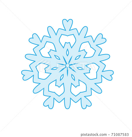winter Snowflake isolated on white background.... - Stock Illustration ...