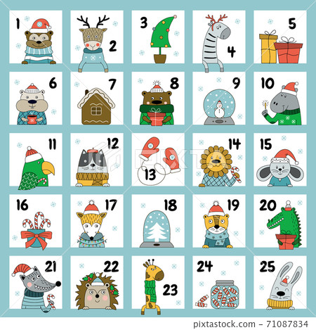Christmas advent calendar Christmas advent calendar 71087834