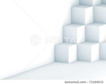 Abstract digital illustration with geometric... - Stock Illustration ...