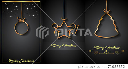 2021 Merry Christmas background for your seasonal invitations, festival posters, greetings cards.  71088852