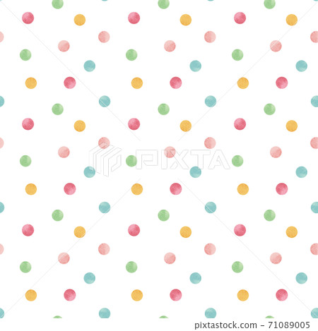 Watercolor polka dot pattern Maru Japanese style Hannari Seamless swatch data available Watercolor polka dot pattern Maru Japanese style Hannari Seamless swatch data available 71089005