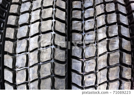 Car tire protector close-up. Abstract background with space to copy.  71089223