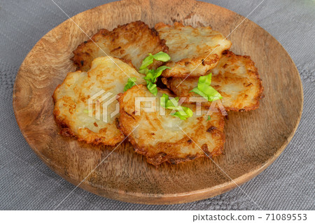 Potato Pancakes, Draniki, Deruny, Potato Latkes or Boxties 71089553