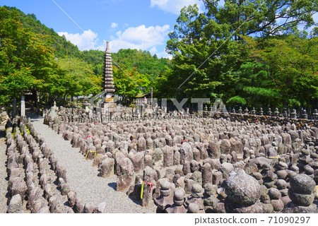 Adashino Nenbutsuji Temple Sagano Kyoto City Stock Photo