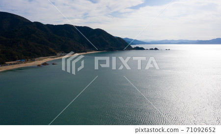 福井縣水晶海灘無人機鳥瞰圖 71092652