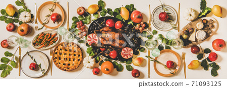 Thanksgiving dinner or family gathering with Thanksgiving dinner or family gathering with 71093125