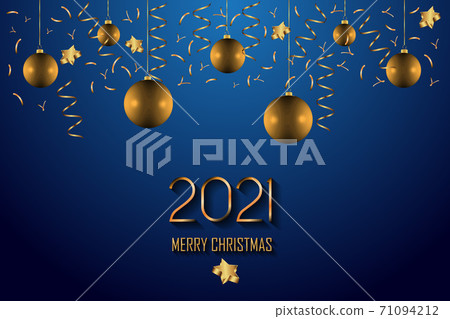 2021 Merry Christmas background for your seasonal invitations, festival posters, greetings cards. 2021 Merry Christmas background for your seasonal invitations, festival posters, greetings cards. 71094212
