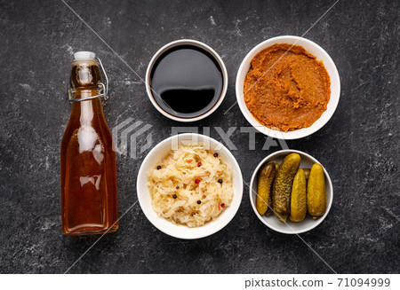 Variety of fermented foods for strong immunity and healthy gut Variety of fermented foods for strong immunity and healthy gut 71094999