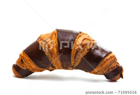 chocolate croissant isolated chocolate croissant isolated 71095016