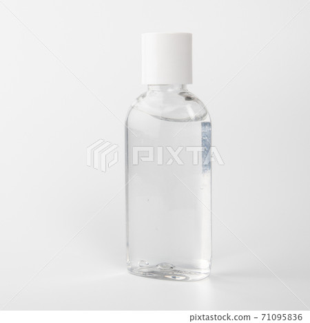 Hand sanitizer on a white background. Hygiene, health and care concept Hand sanitizer on a white background. Hygiene, health and care concept 71095836
