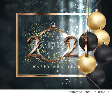 Happy New Year 2021 Holiday Background Template. Vector Illustration Happy New Year 2021 Holiday Background Template. Vector Illustration 71096494