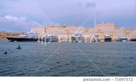 Amazing skyline of Valletta in Malta 71097372
