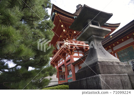 Fushimi Inari Tower Gate, Lanterns and Pine Fushimi Inari Tower Gate, Lanterns and Pine 71099224
