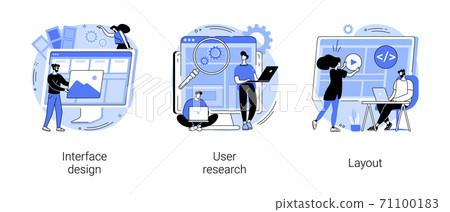User interface development abstract concept... - Stock Illustration ...