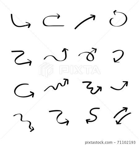 手繪圖手寫和符號 71102193