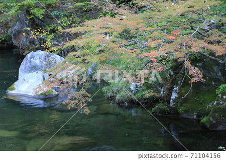 《山梨縣》 Shosenkyo河和秋葉 《山梨縣》 Shosenkyo河和秋葉 71104156