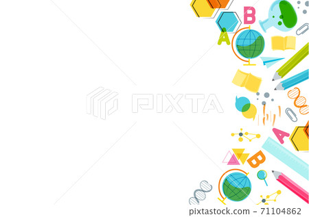 Back to school vector design concept made from... - Stock Illustration ...