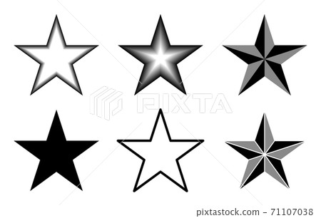 星形符號集（單色） 71107038