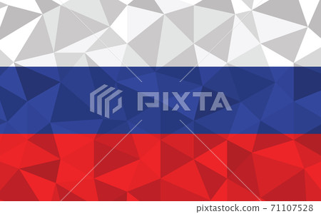 Low Poly Russia Flag Vector Illustration Stock Illustration 71107528 Pixta