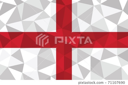 Low poly England flag vector illustration. Triangular English flag graphic. England country flag is a symbol of independence. Low poly England flag vector illustration. Triangular English flag graphic. England country flag is a symbol of independence. 71107690