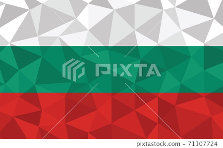 Low poly Bulgaria flag vector illustration. Triangular Bulgarian flag graphic. Bulgaria country flag is a symbol of independence. Low poly Bulgaria flag vector illustration. Triangular Bulgarian flag graphic. Bulgaria country flag is a symbol of independence. 71107724
