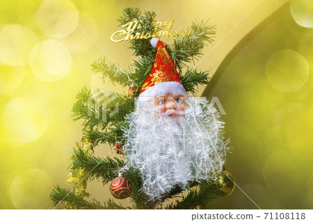 A picture of a Santa Cos figurine decorated with photo-editing techniques for use in cards or graphics. A picture of a Santa Cos figurine decorated with photo-editing techniques for use in cards or graphics. 71108118