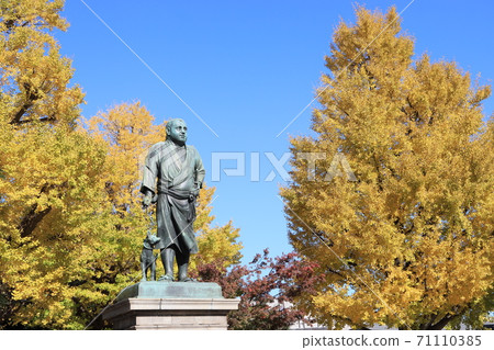 A bronze statue of Saigo Takamori in Ueno Park, Taito-ku, Tokyo 71110385